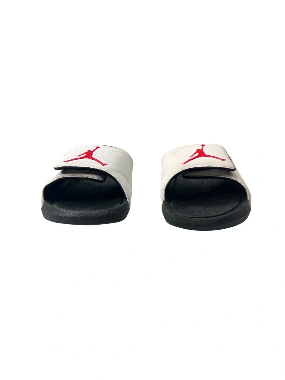 Jordan Air Jordan Hydro 6 Slides Jumpman White Gym Red Black 881473-101 Mens 9